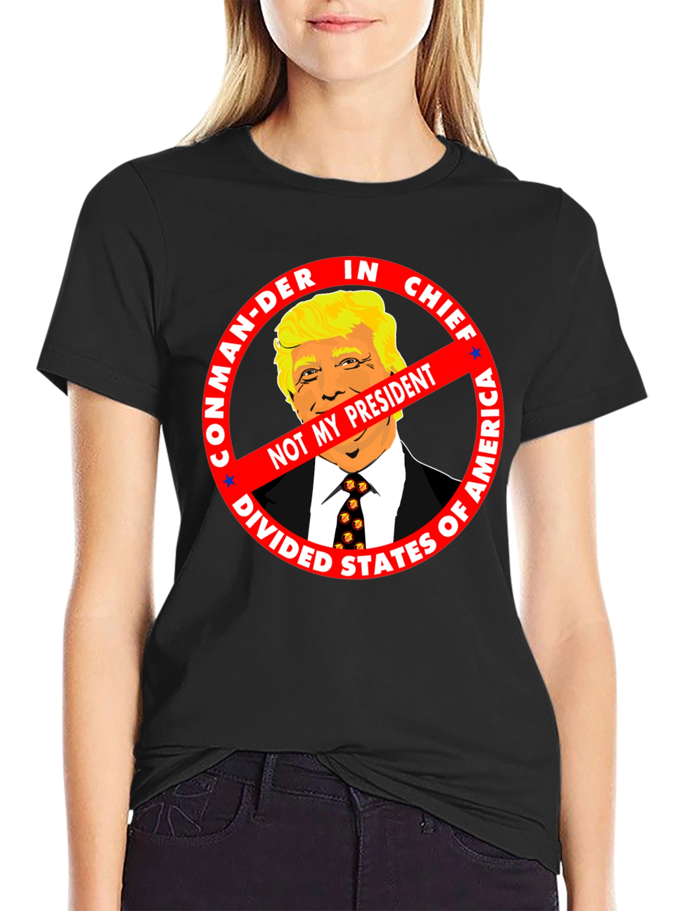 Not My President Anti-Trump Graphic Tee