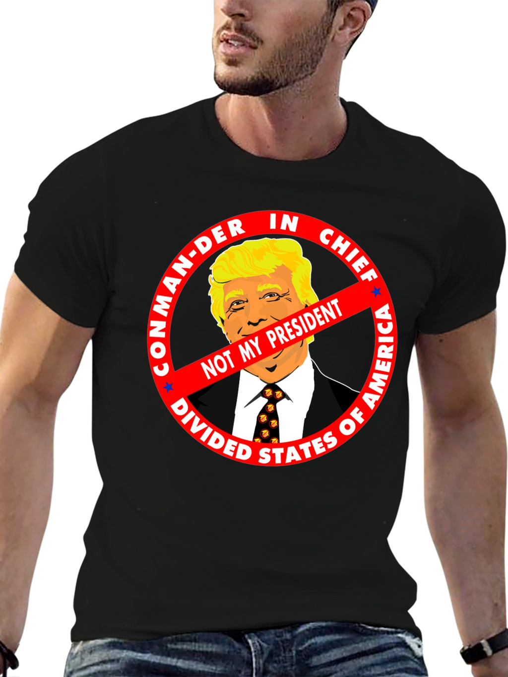 Not My President Anti-Trump Graphic Tee