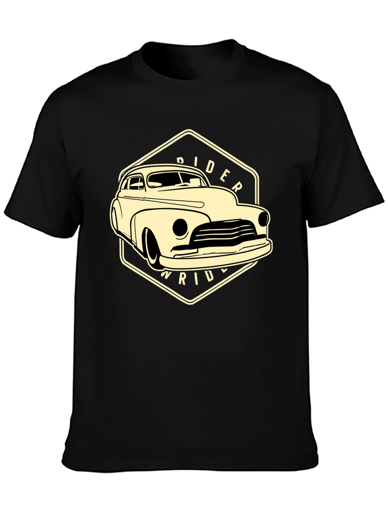 Classic Car Rider T-Shirt - Black