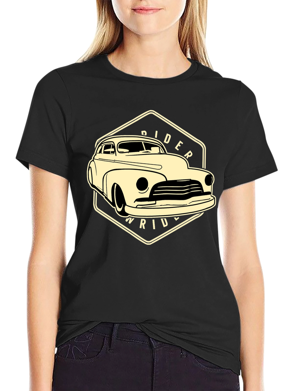 Classic Car Rider T-Shirt - Black