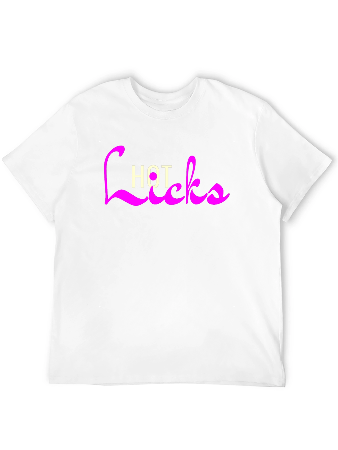 Hot Licks Graphic Tee - Black Casual T-Shirt
