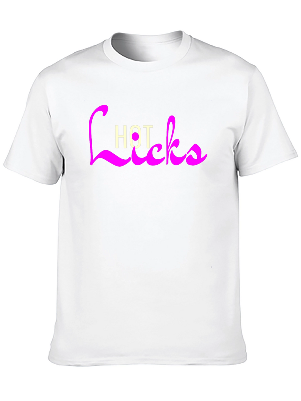 Hot Licks Graphic Tee - Black Casual T-Shirt