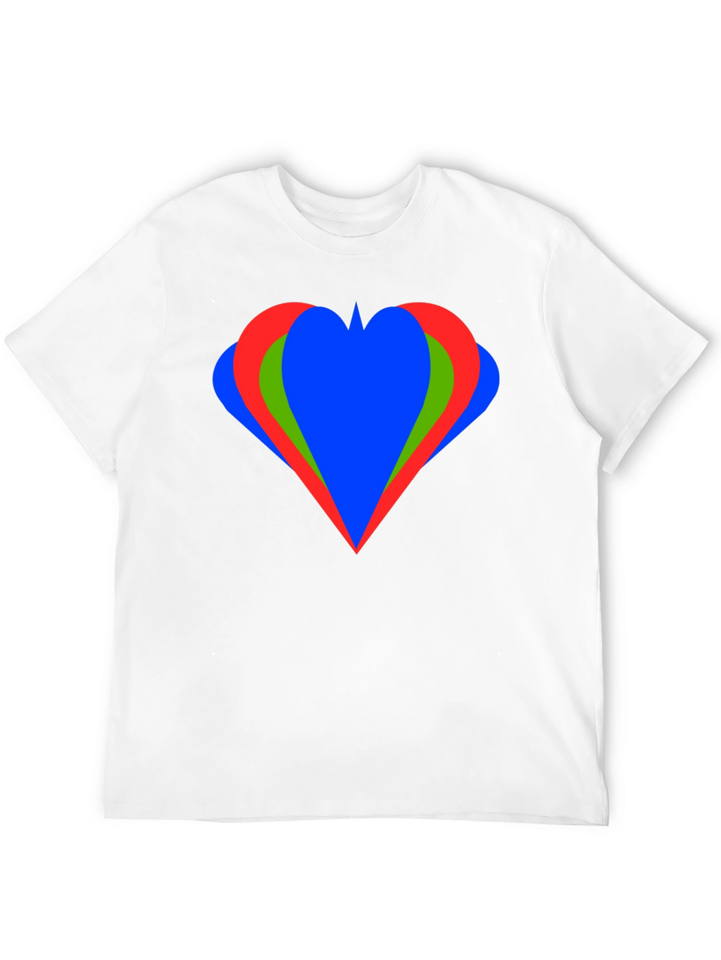 Heart Graphic Black T-Shirt Casual Style