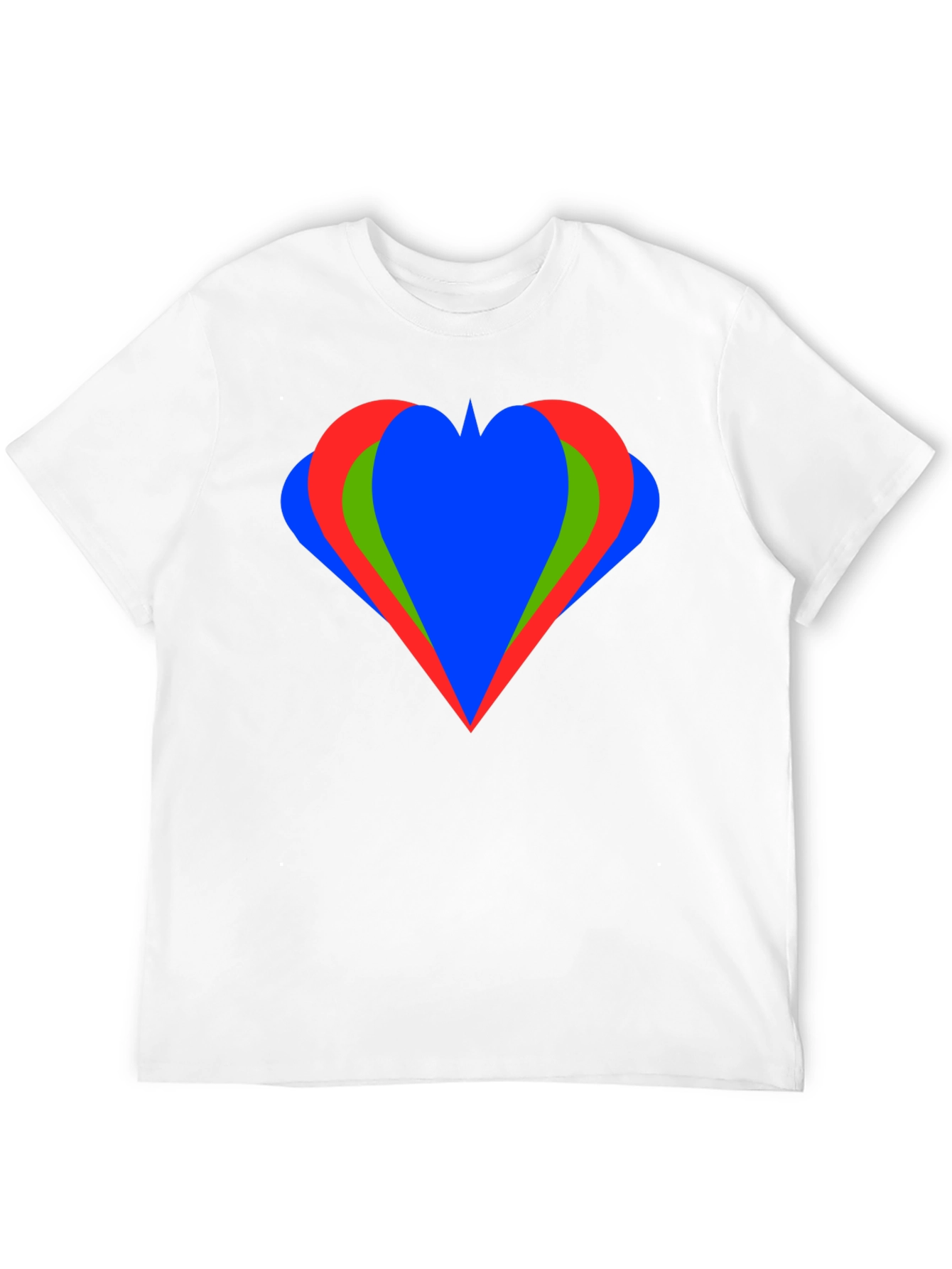 Heart Graphic Black T-Shirt Casual Style