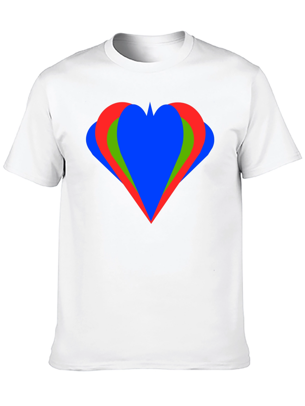 Heart Graphic Black T-Shirt Casual Style