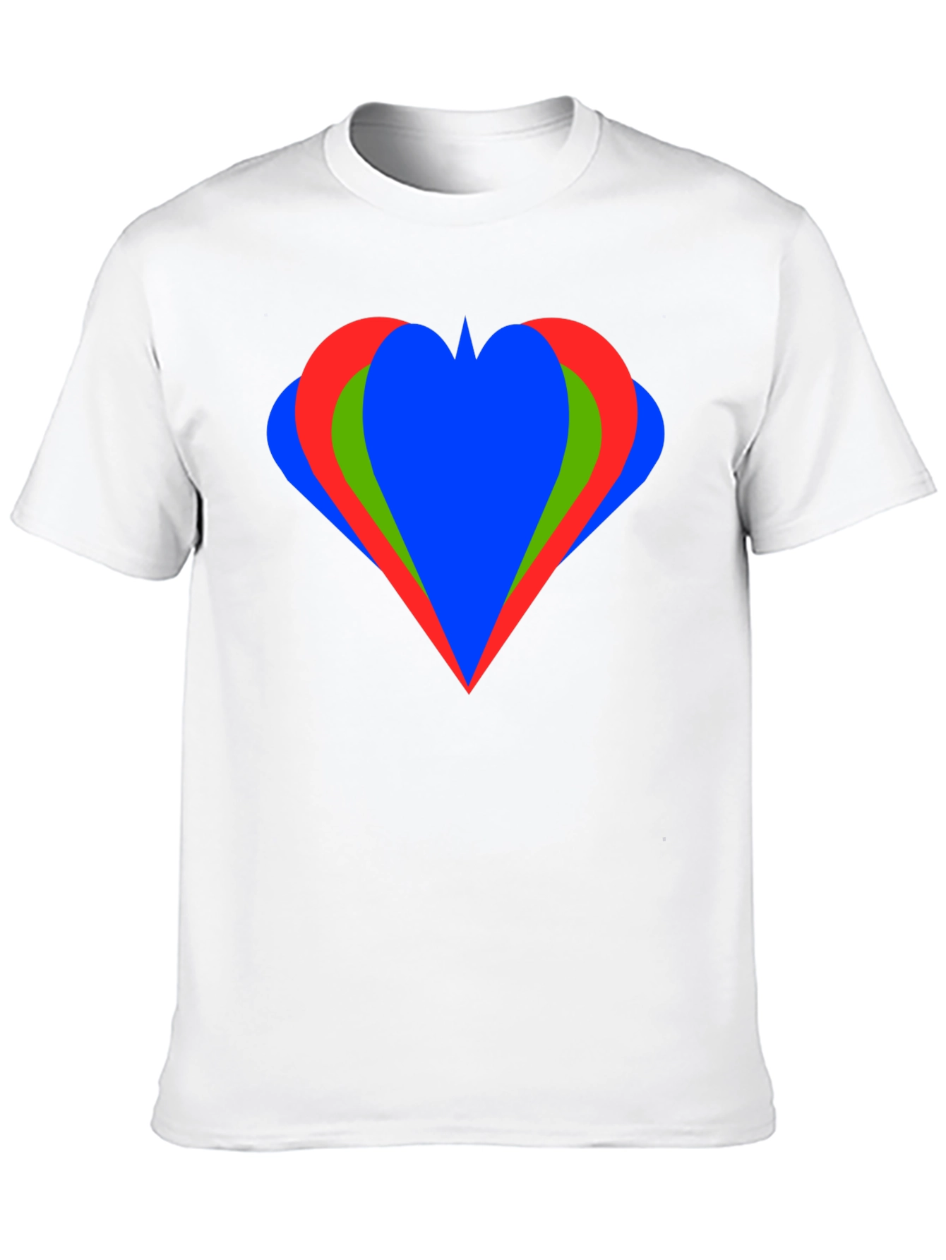 Heart Graphic Black T-Shirt Casual Style