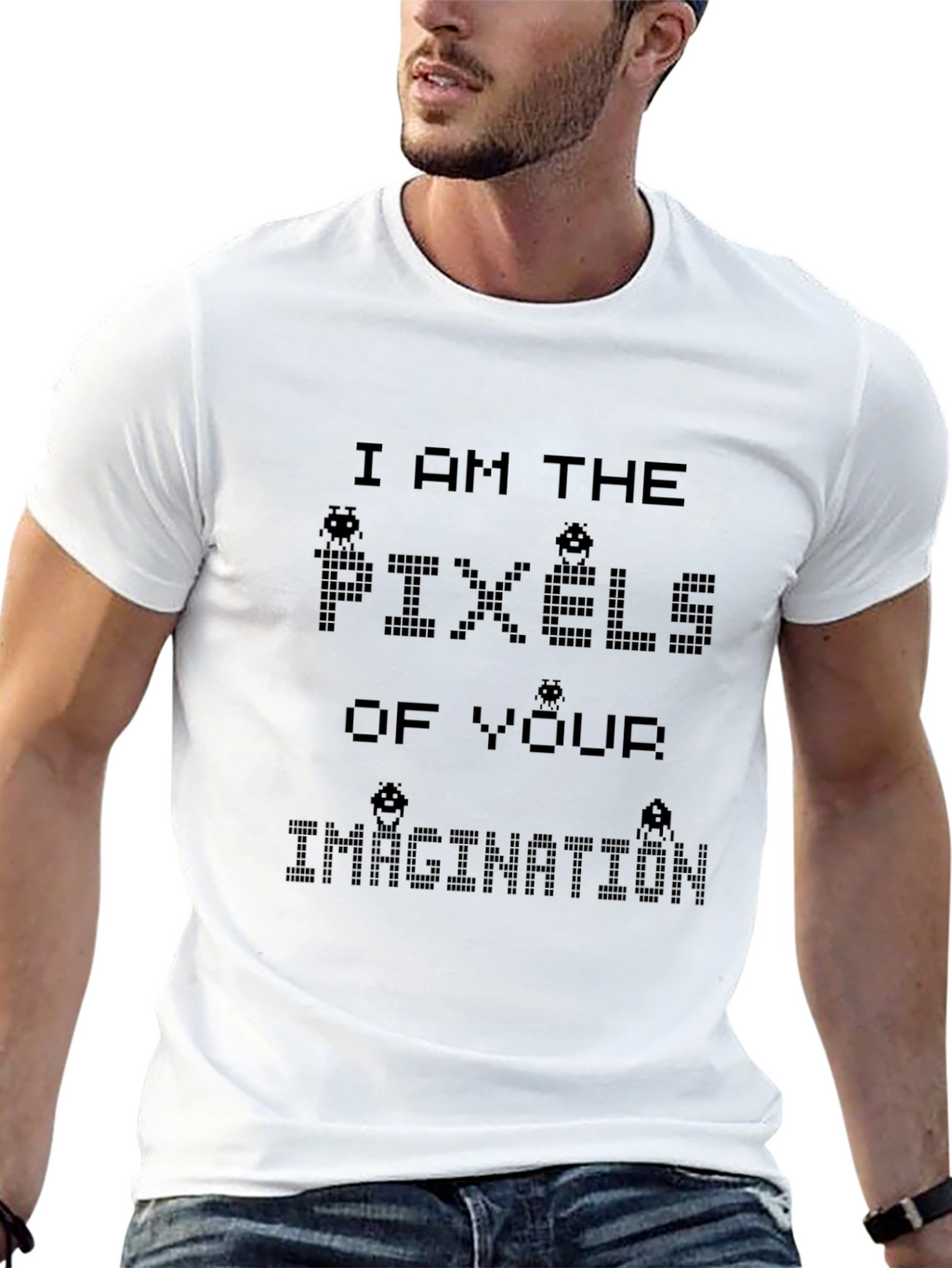 Pixel Imagination Graphic Tee - Black