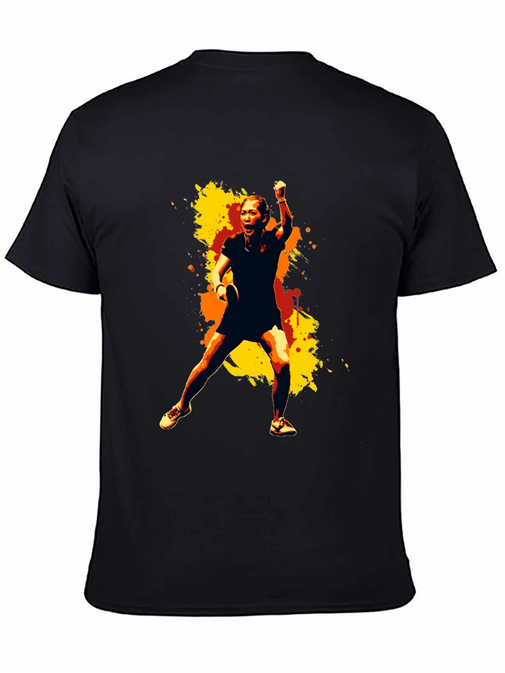 Stylish Graphic Tee - Table Tennis Player