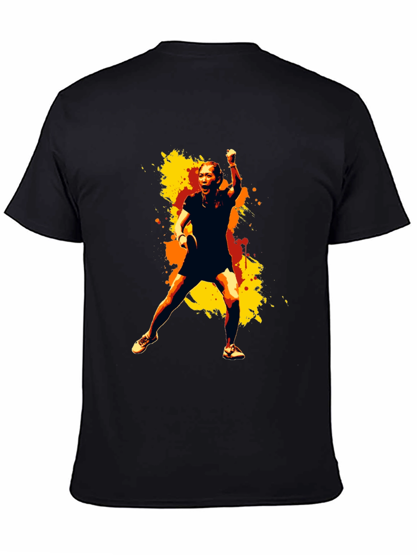 Stylish Graphic Tee - Table Tennis Player