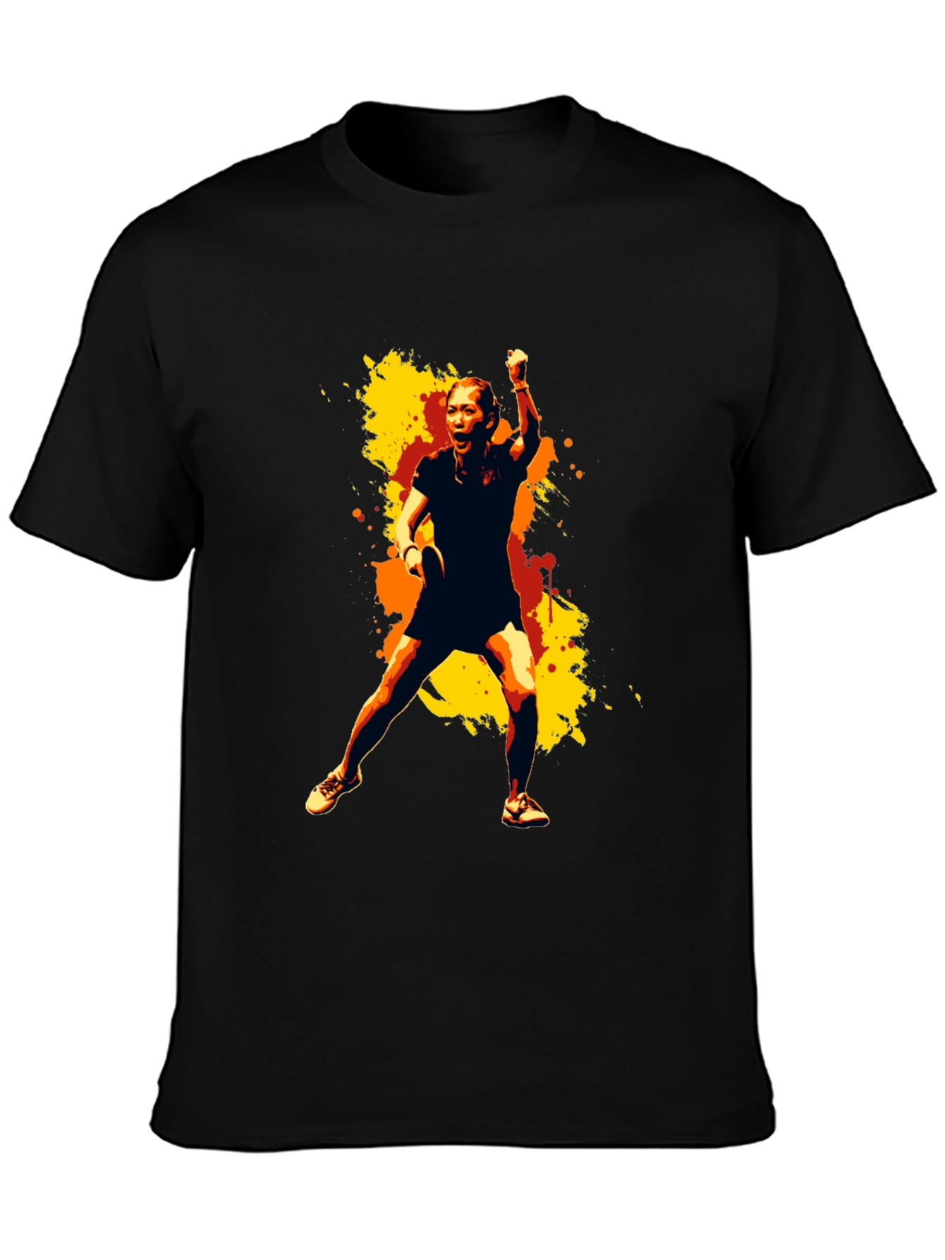 Stylish Graphic Tee - Table Tennis Player