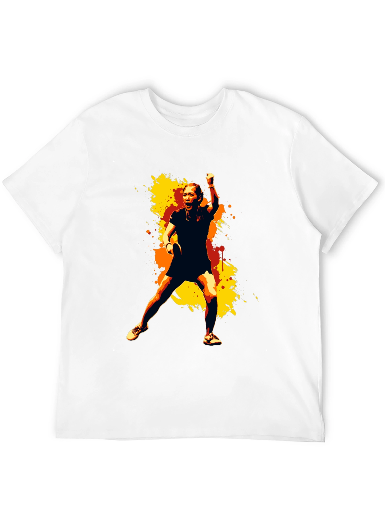 Stylish Graphic Tee - Table Tennis Player