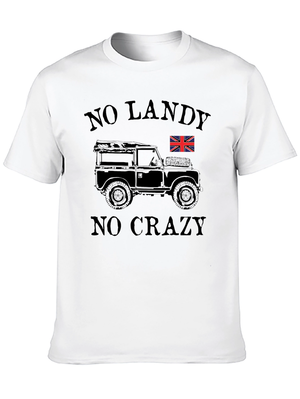 No Landy No Crazy Black Graphic Tee