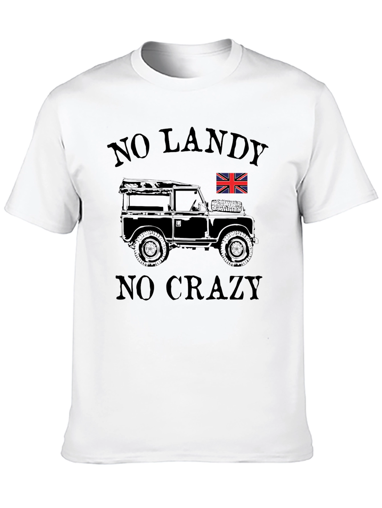 No Landy No Crazy Black Graphic Tee