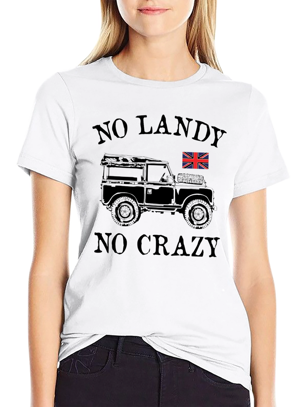 No Landy No Crazy Black Graphic Tee