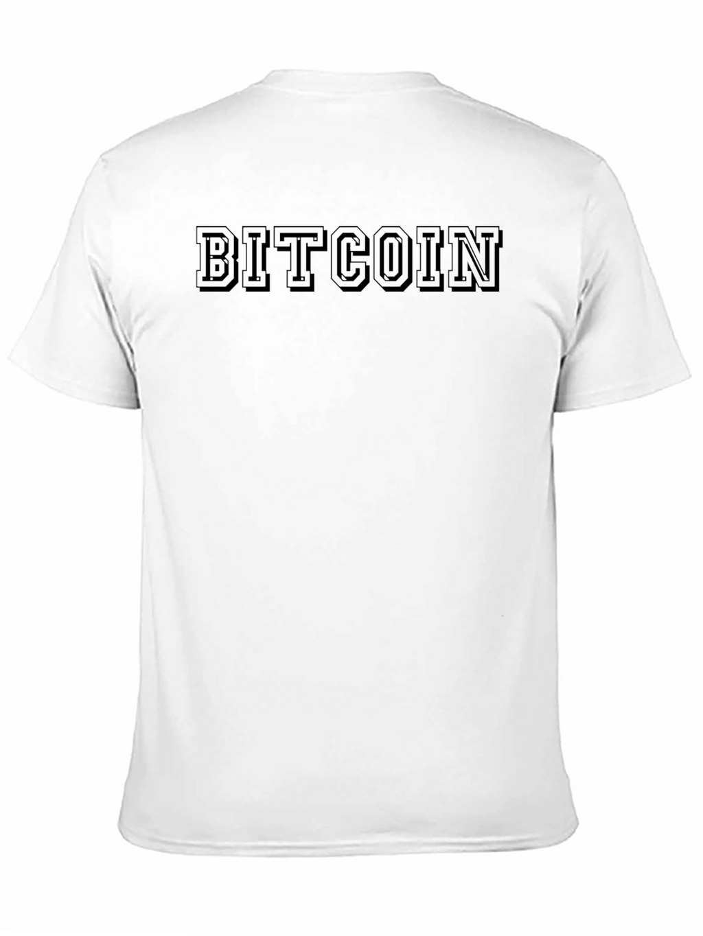 Bitcoin Black T-Shirt Cryptocurrency Casual Tee