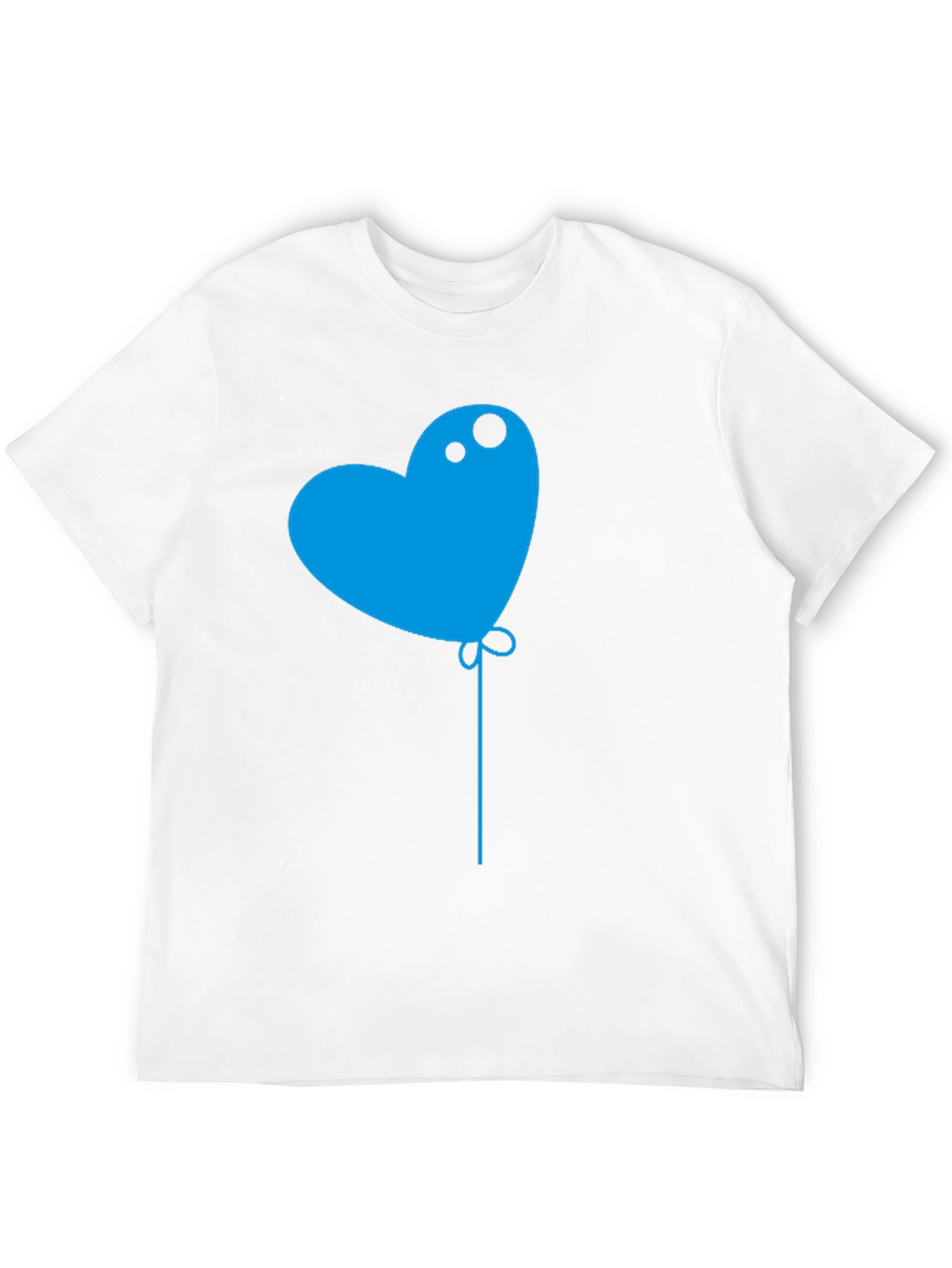 Heart Balloon Graphic Tee - Mens Black T-Shirt