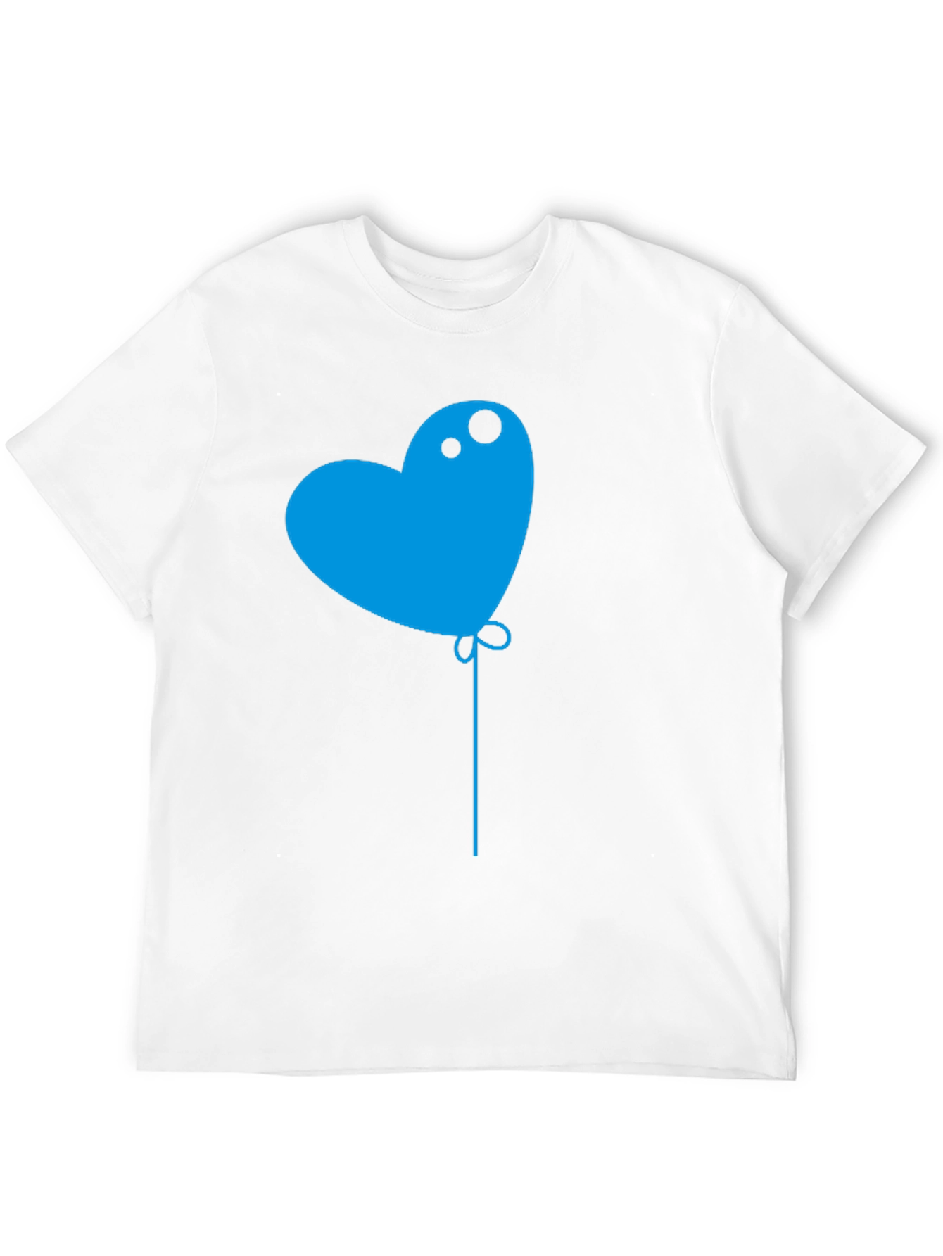 Heart Balloon Graphic Tee - Mens Black T-Shirt