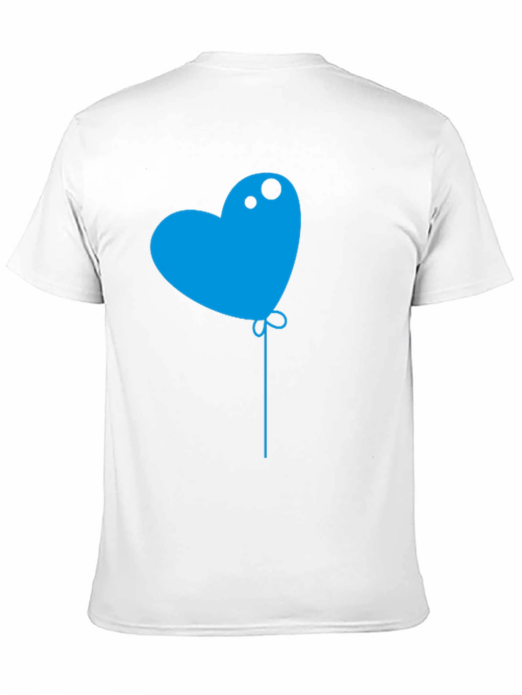 Heart Balloon Graphic Tee - Mens Black T-Shirt