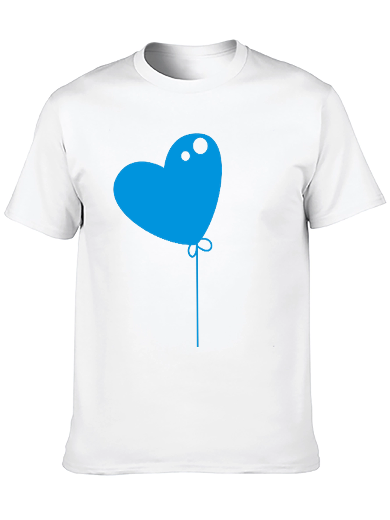 Heart Balloon Graphic Tee - Mens Black T-Shirt