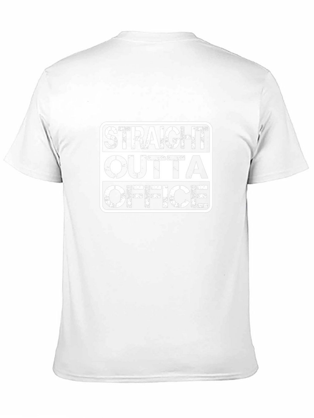 Straight Outta Office Black Graphic Tee
