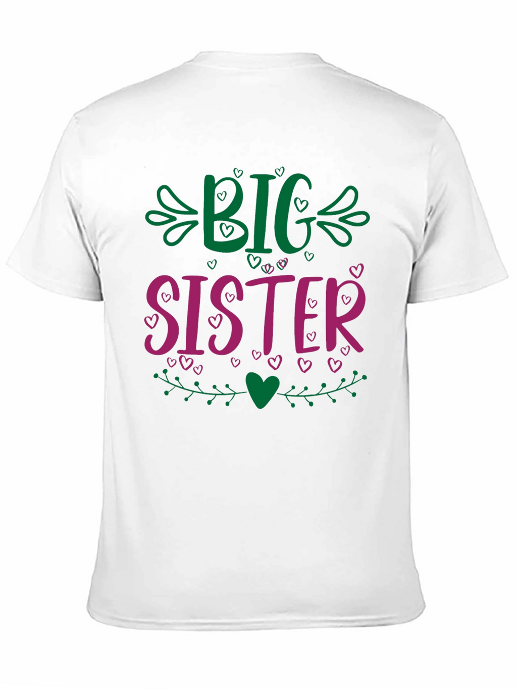 Big Sister Graphic Tee - Cute Family Gift