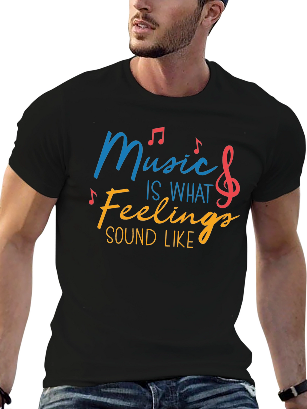 Music Is What Feelings Sound Like Tee