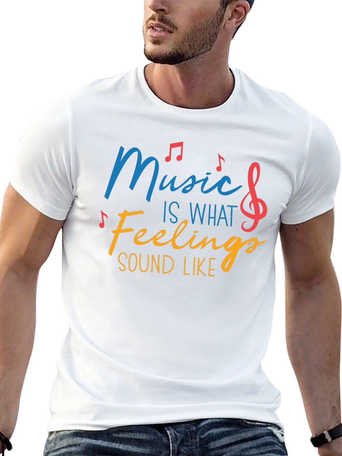 Music Is What Feelings Sound Like Tee