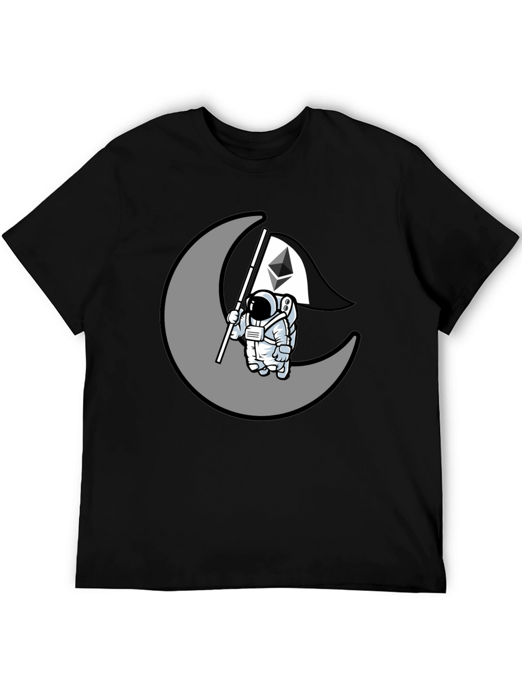 Ethereum Moon Landing T-Shirt - Crypto Astronaut