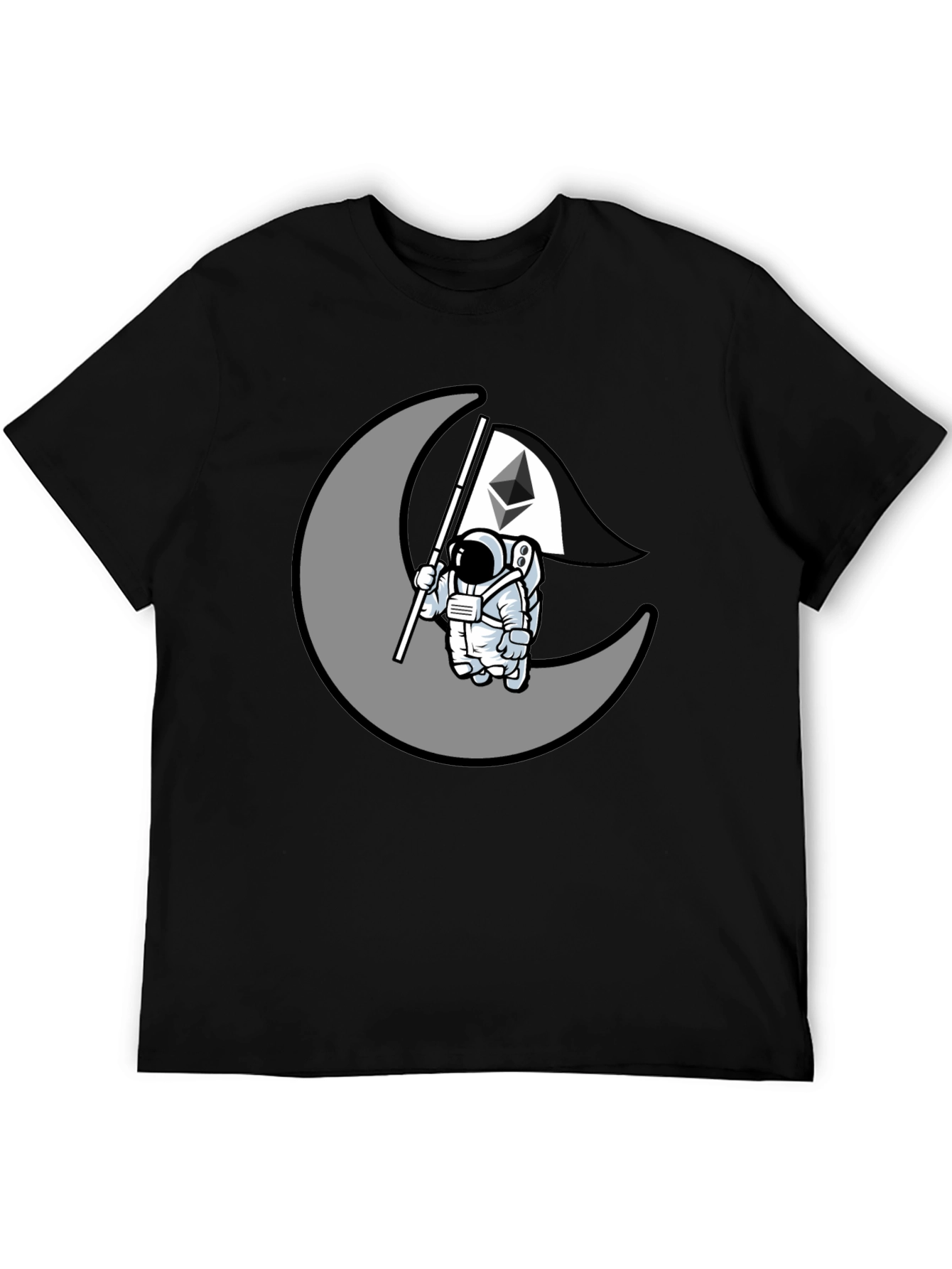 Ethereum Moon Landing T-Shirt - Crypto Astronaut