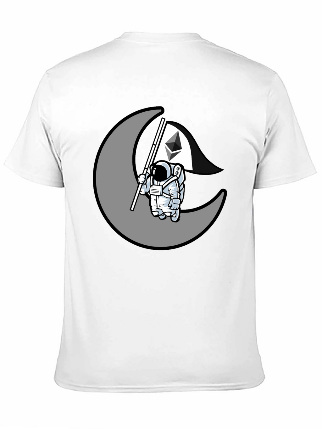 Ethereum Moon Landing T-Shirt - Crypto Astronaut