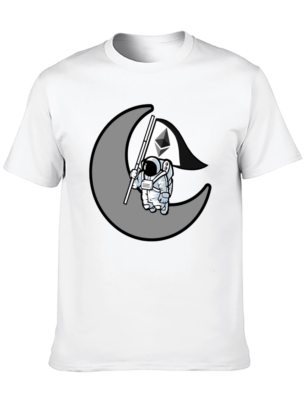 Ethereum Moon Landing T-Shirt - Crypto Astronaut