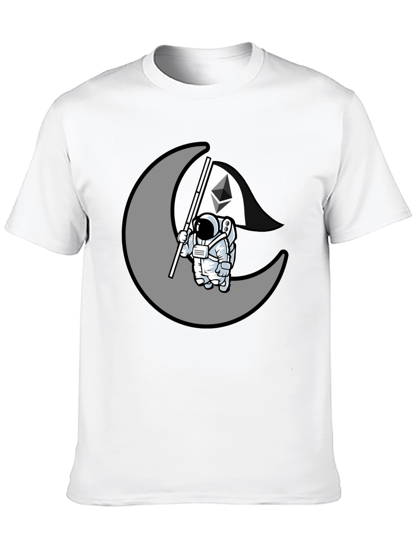 Ethereum Moon Landing T-Shirt - Crypto Astronaut