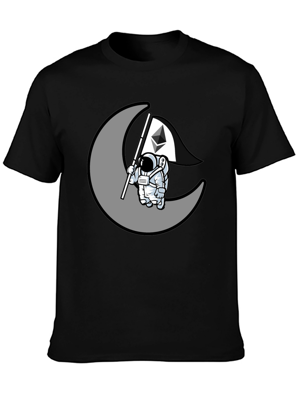 Ethereum Moon Landing T-Shirt - Crypto Astronaut