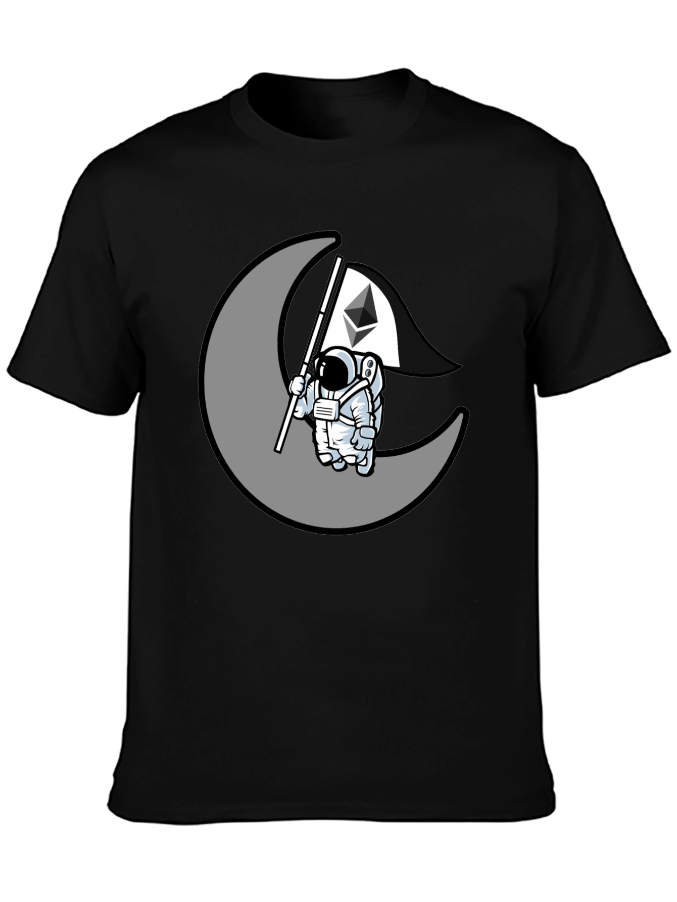 Ethereum Moon Landing T-Shirt - Crypto Astronaut