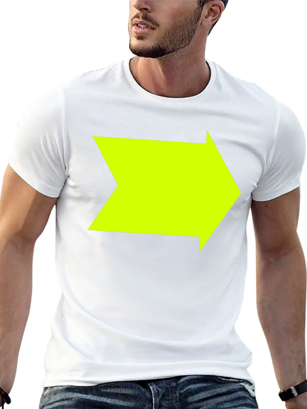 Right Arrow Graphic Black T-Shirt