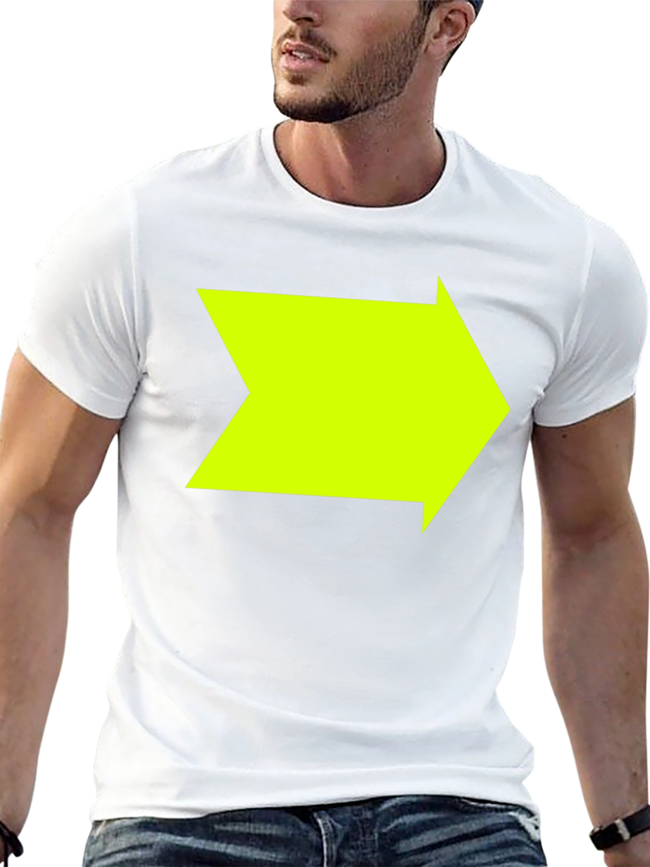 Right Arrow Graphic Black T-Shirt