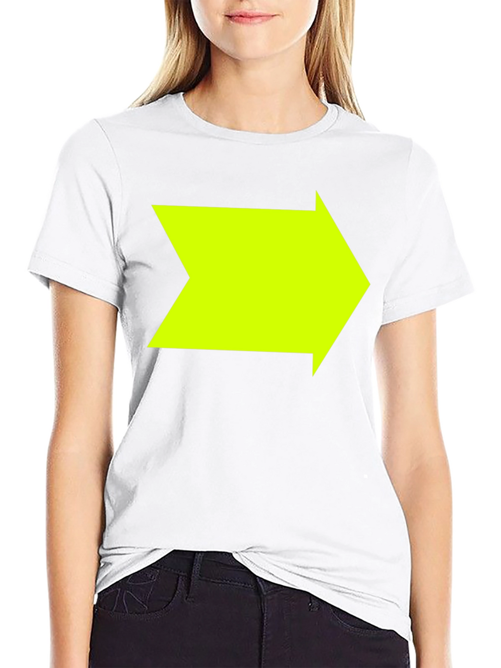 Right Arrow Graphic Black T-Shirt