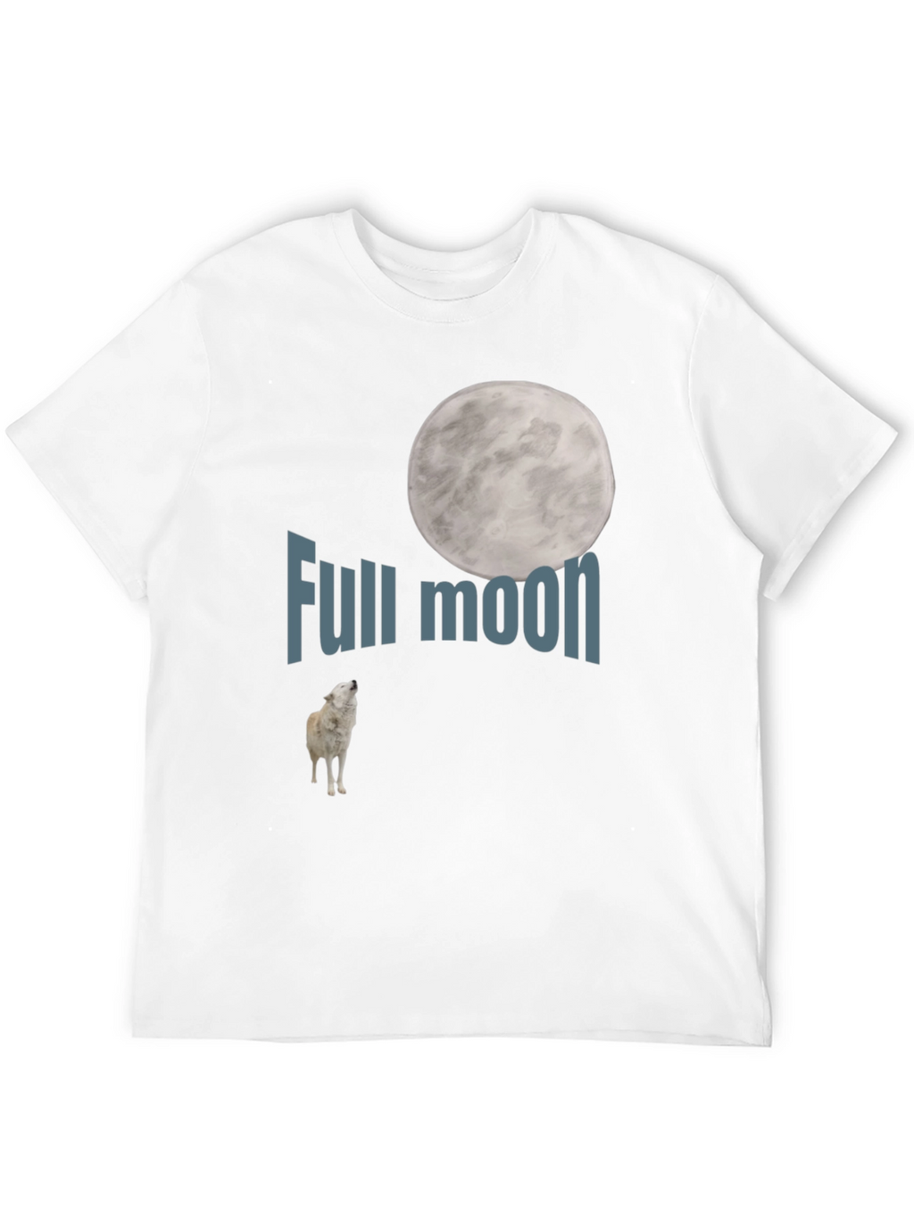 Full Moon Wolf Graphic Tee