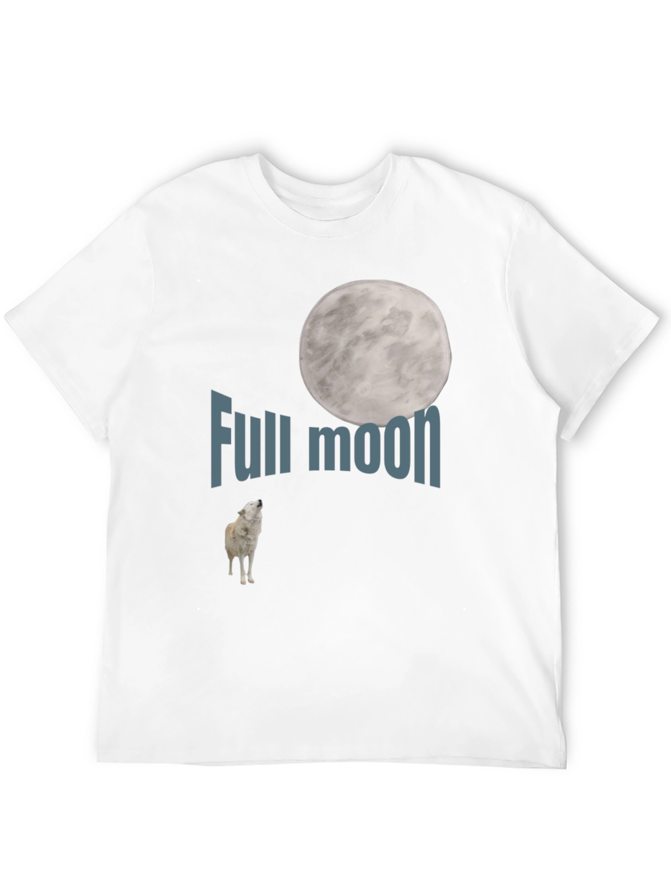 Full Moon Wolf Graphic Tee