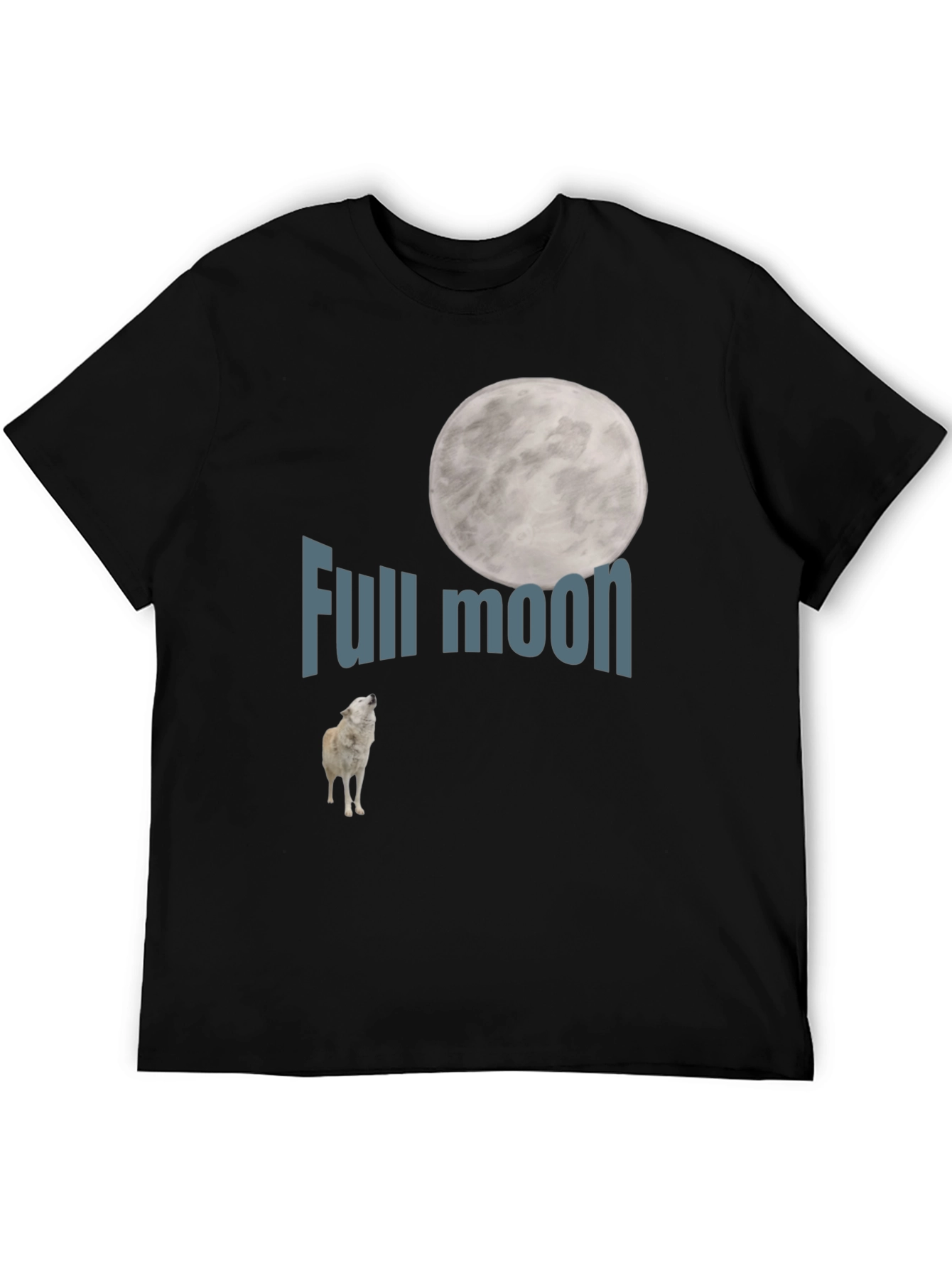 Full Moon Wolf Graphic Tee