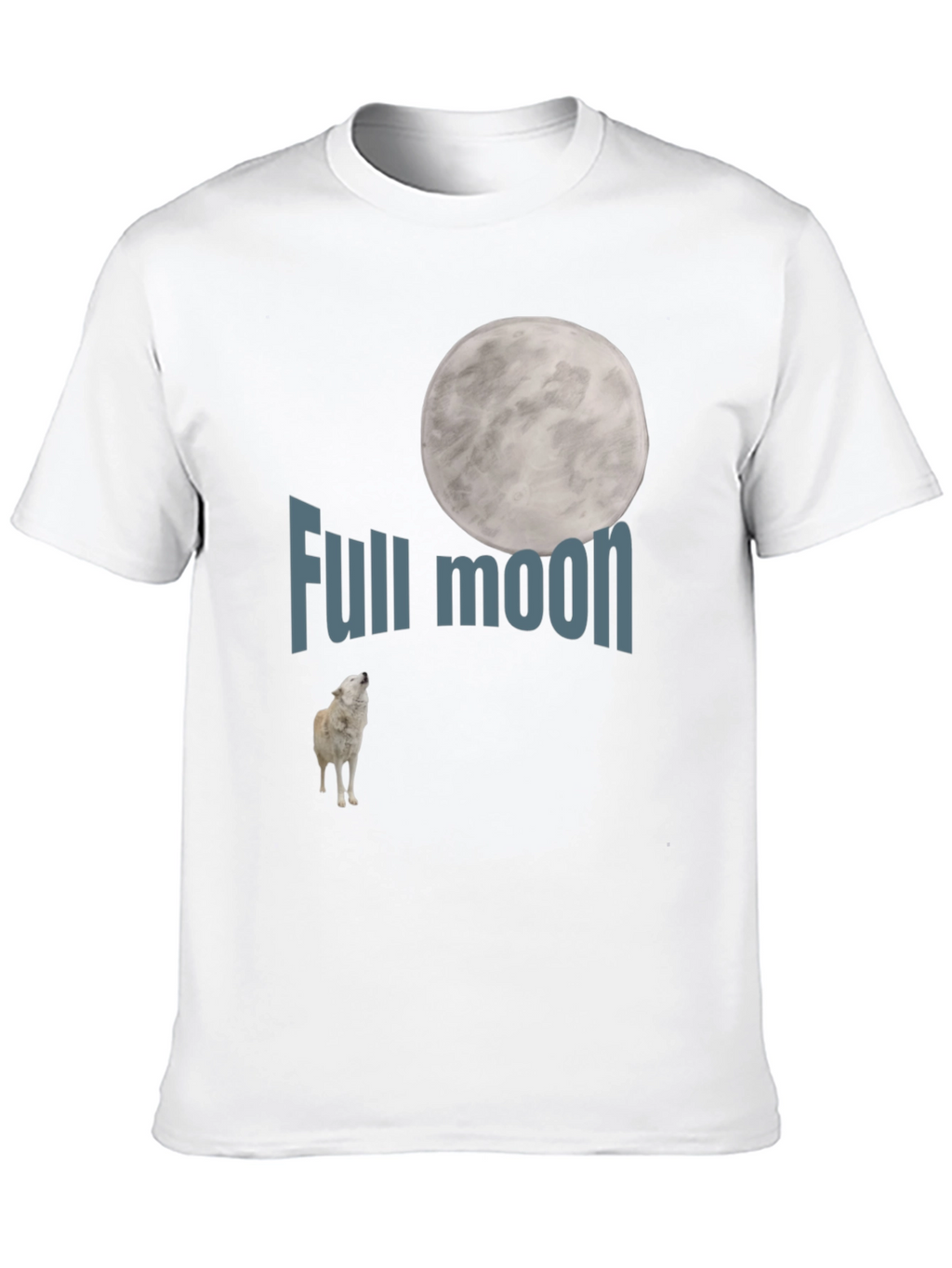 Full Moon Wolf Graphic Tee