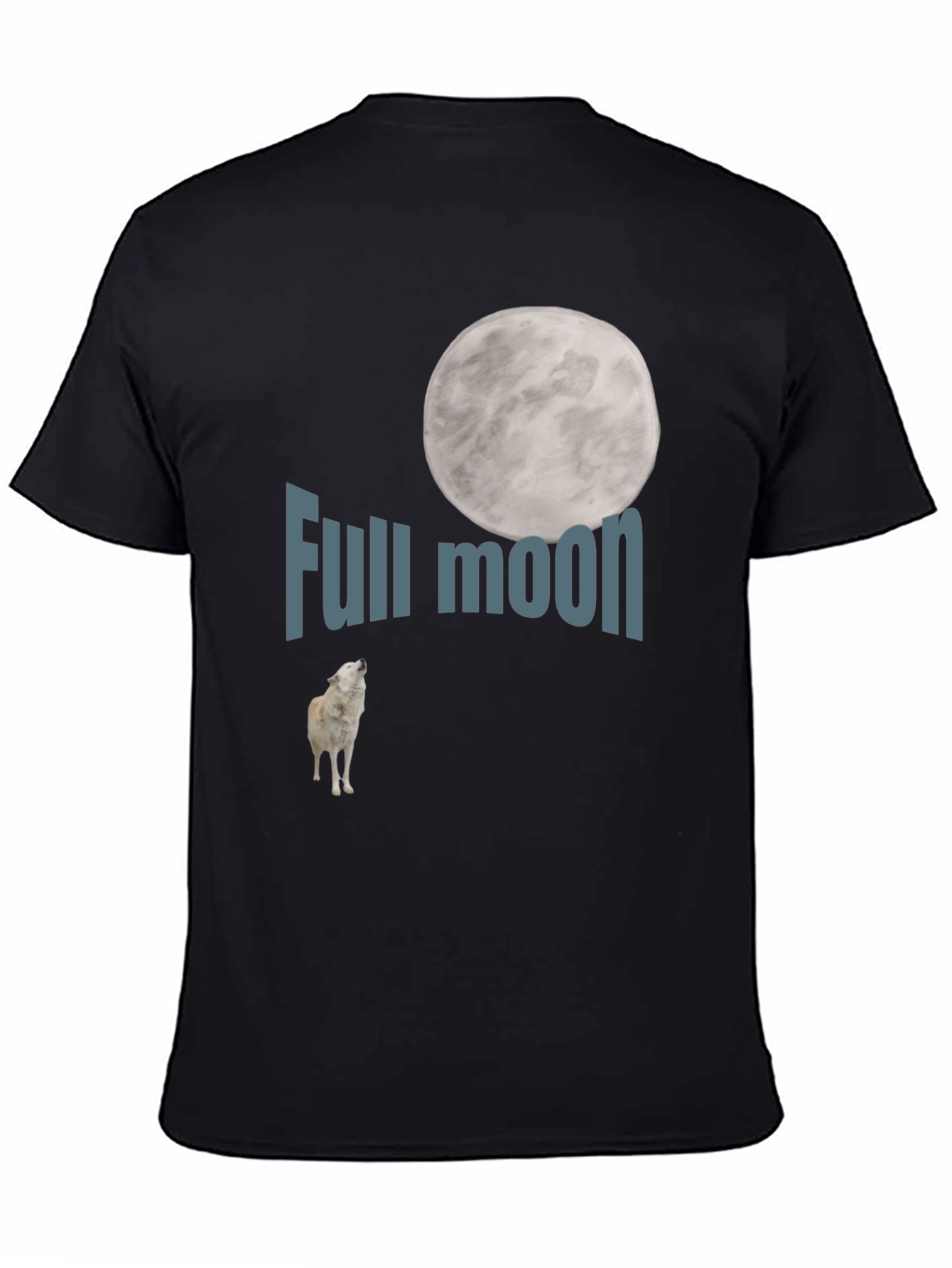 Full Moon Wolf Graphic Tee