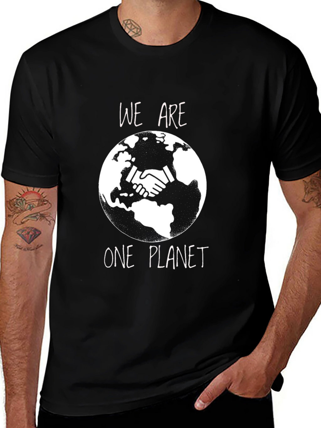 We Are One Planet T-Shirt - Eco-Friendly Design