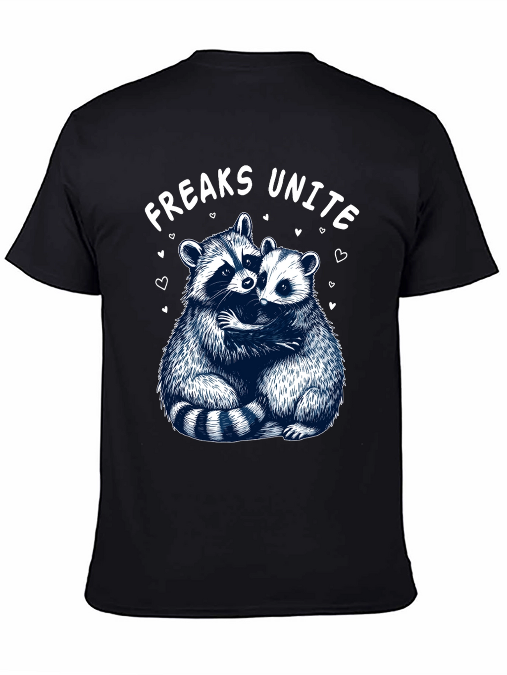 Freaks Unite Raccoon Graphic T-Shirt