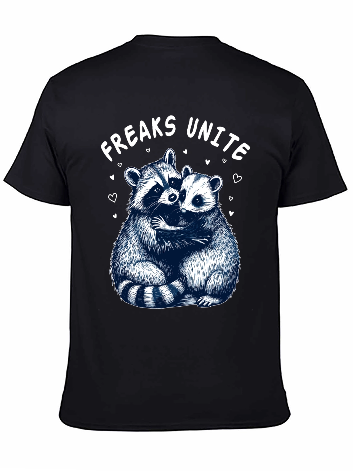 Freaks Unite Raccoon Graphic T-Shirt