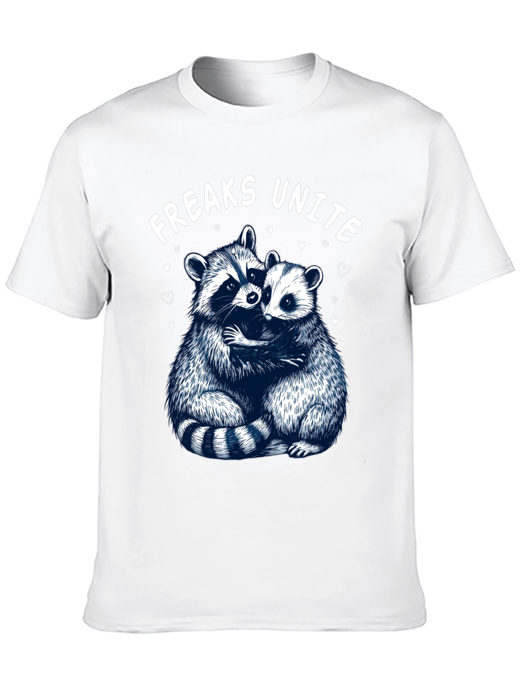 Freaks Unite Raccoon Graphic T-Shirt