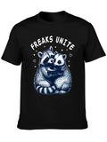 Freaks Unite Raccoon Graphic T-Shirt