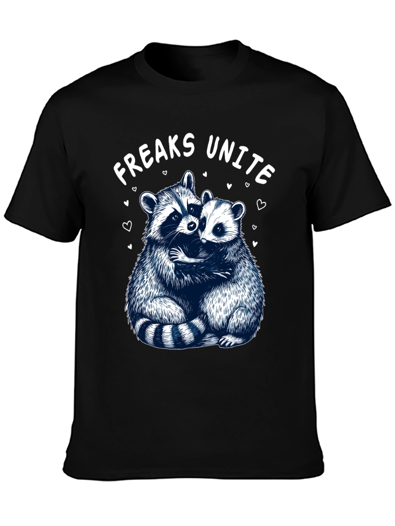 Freaks Unite Raccoon Graphic T-Shirt