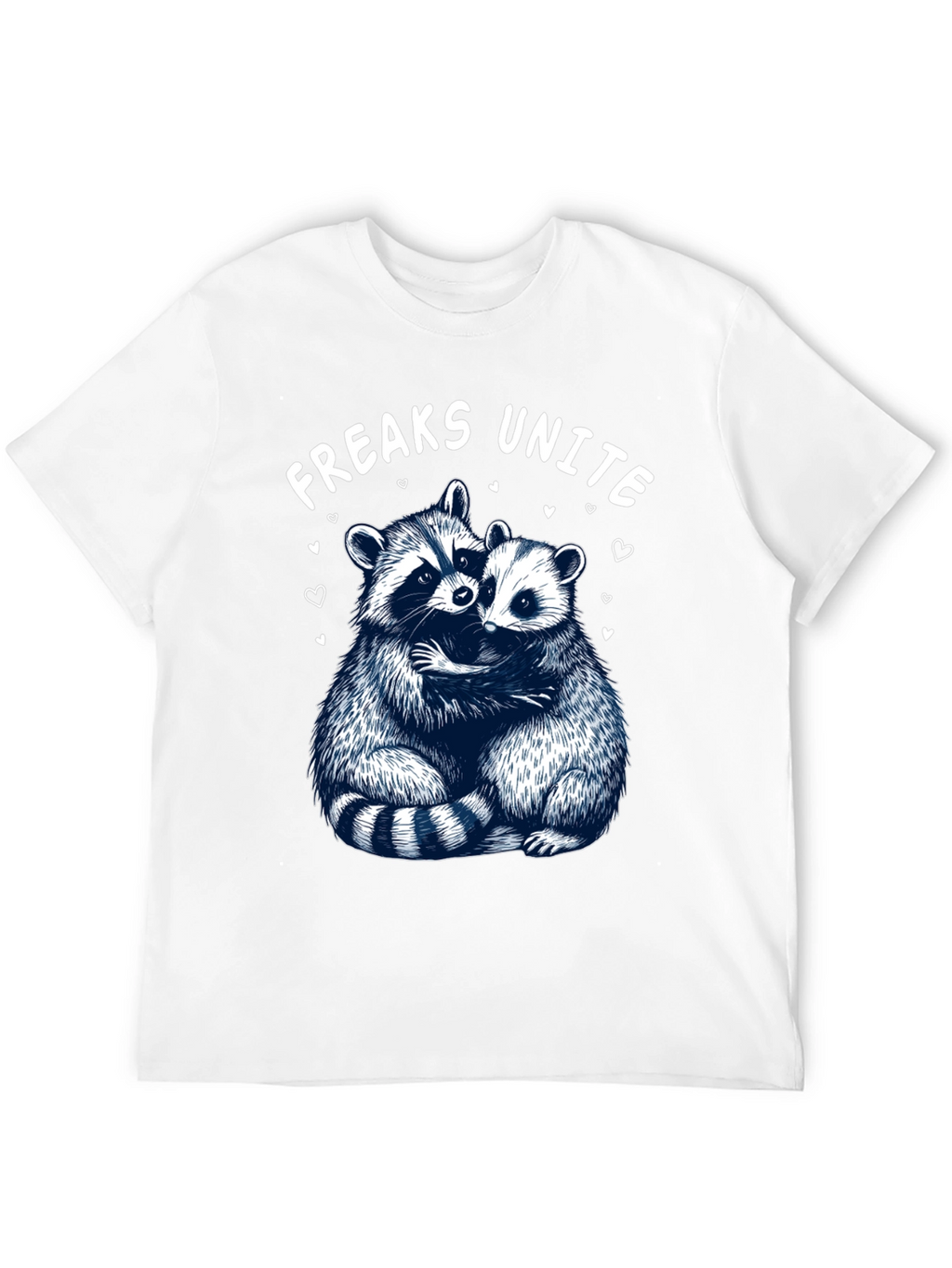 Freaks Unite Raccoon Graphic T-Shirt