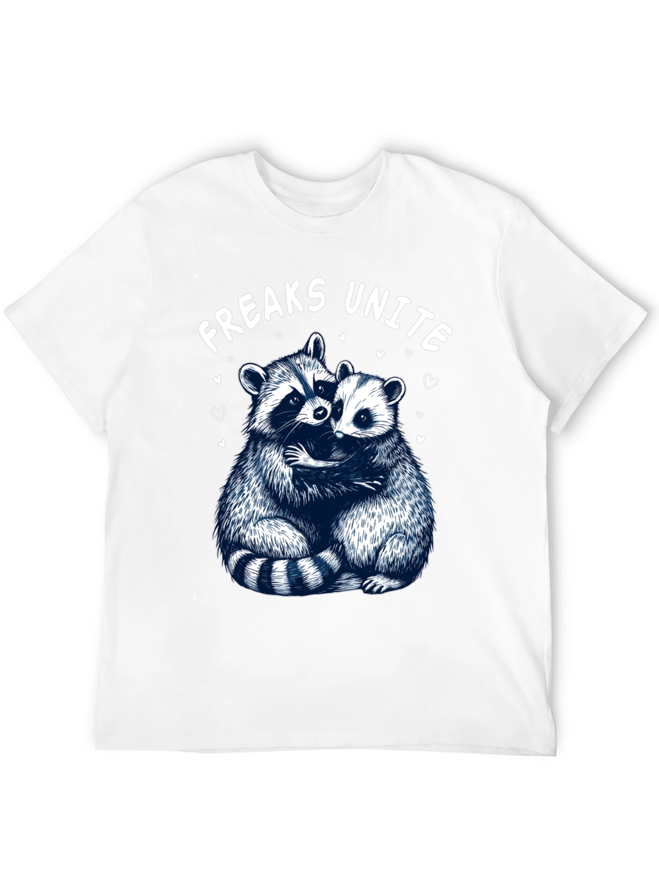 Freaks Unite Raccoon Graphic T-Shirt
